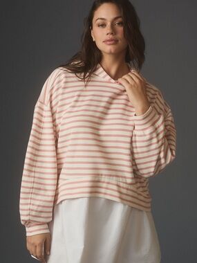 Anthropologie Pilcro Hooded Sweatshirt Twofer Mini Dress